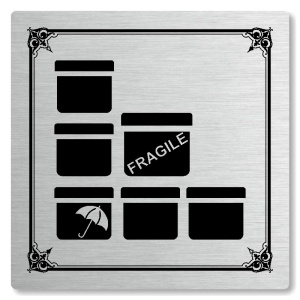 Sklad, 80x80mm, stříbrná, Nebraska